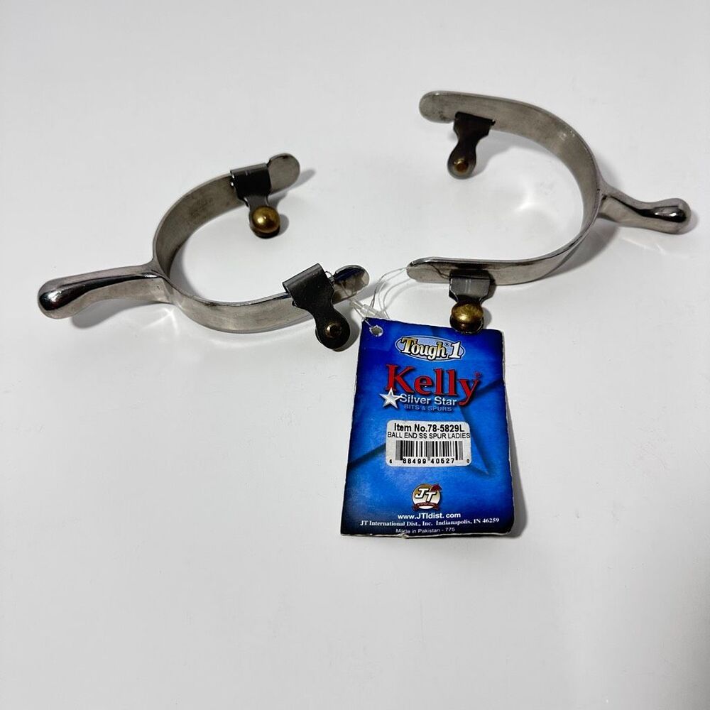 Tough 1 Ball Ends SS Spur Ladies Item# 78-5829L New With Tags